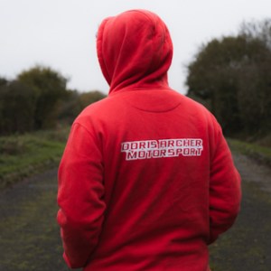Doris Archer Motorsport Exclusive Teamwear - Ultra Premium Quality Hoodie with White Printed Logos