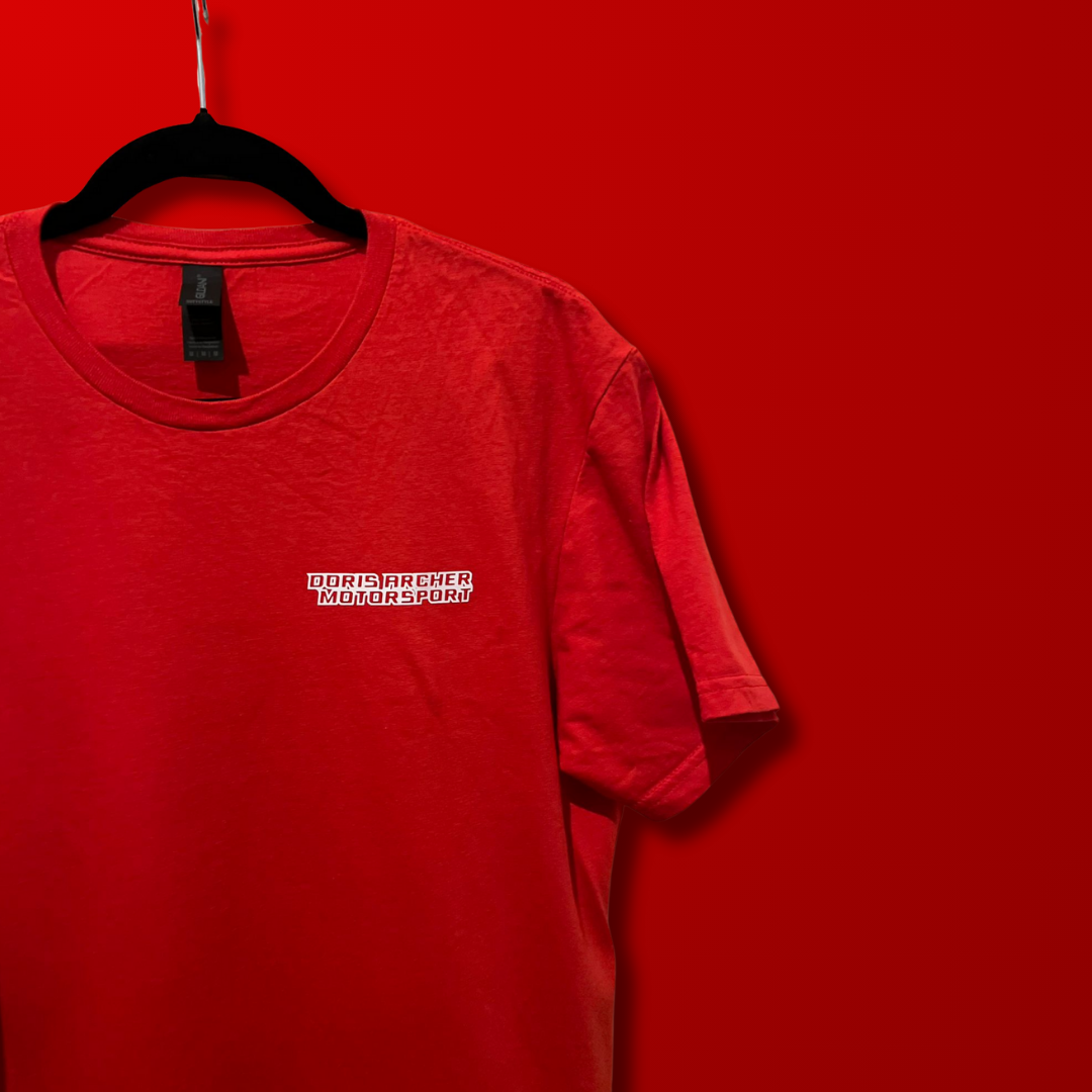 Doris Archer Motorsport Exclusive Teamwear - T-Shirt with White Printed Logo - Image 2